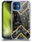 Head Case Designs Black And Gold Geometric Marble Gel Case [Military Grade Protection] Compatible with Apple iPhone 12 / iPhone 12 Pro and Compatible with MagSafe