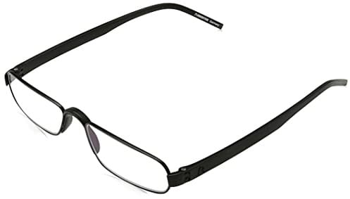 Rodenstock Unisex Lesebrille ProRead R2180, Lesehilfe bei Weitsichtigkeit, Brille mit leichtem Edelstahlgestell (+1 +1,5 +2 +2,5) Schwarz