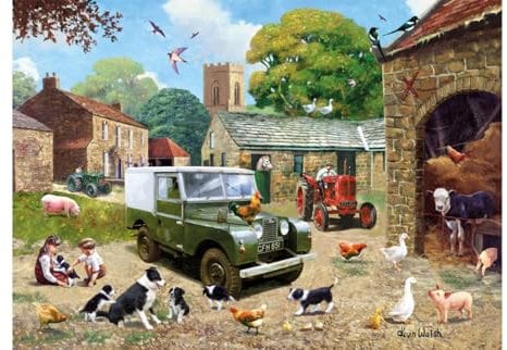 Kevin Walsh Nostalgie Down on The Farm Puzzle mit 1000 Teilen