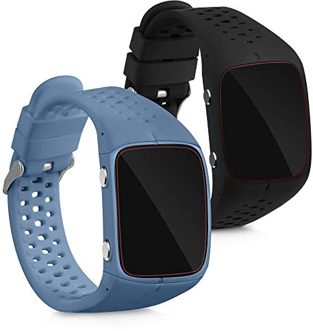 kwmobile 2X Sportarmband kompatibel mit Polar M400 / M430 Armband - Fitnesstracker Band Set aus TPU Silikon