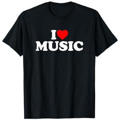 I Love Music Maglietta