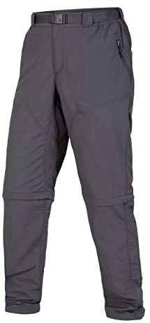 Endura Hummvee Mountainbike-Radhose für Herren, mit Reißverschluss, Grau, Größe XL