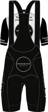Culotte Unisex Marabans Mallorca Q36.5 Italy Pantaloni IR in Bicicletta Corto con Bretelle Aderenti, Ideale per il Calore, Nero , XXL