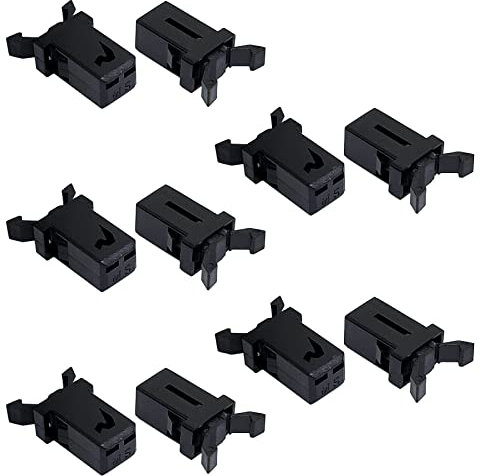 10Pcs Plastic Lid Bin Latch Lock Spare Repair Replacement Compatible w/Brabantia from 3 to 50 Litre Touch Lid Bin Car Sunglasses Holder (Black)