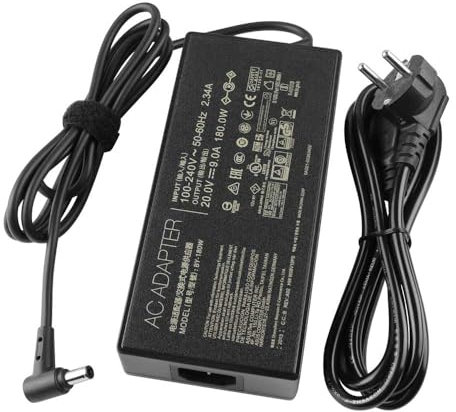 20V 9A 180W Cargador Compatible con ASUS ADP-180TB HB 0A001-00265400 0A001-00263300 TUF F15 FX506LU TUF Gaming A15 FA506IC FX505GM PX505GE FX505GM FX505GE TUF Dash F15 FX517ZE FX517ZC