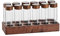 Gichusizy Single Dose Coffee Bean Storage Tubes Coffee Bean Cellar Wooden Stand and Funnel Espresso Accessories