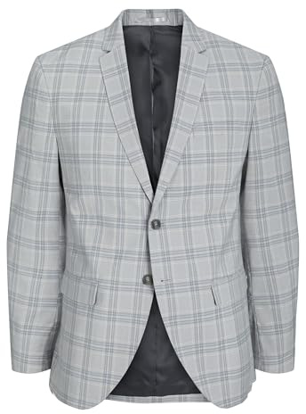 JACK & JONES Blazer Jprfranco Sn Veste de Costume, Griffin/Checks : Super Slim fit, 46 Homme