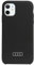 Audi Silicone Hülle für iPhone 12/12 Pro 6.1 Schwarz Hard AU-LSRIP12P-Q3/D1-BK