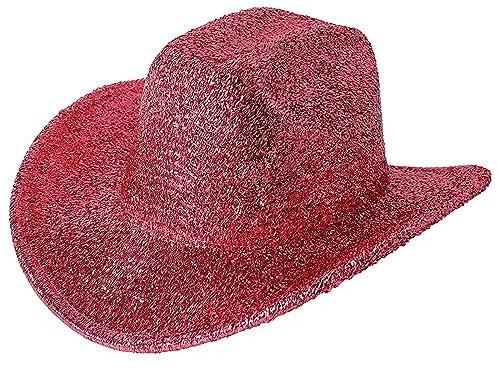 XIXIMAON Sombrero de paja Panamá de ala ancha para hombre con cinta trenzada negra, sombrero de sol, sombrero de pesca, sombrero de playa para vacaciones, Rojo Rosa Brillante, Taille unique