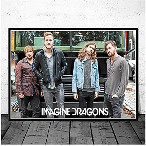 Poster Imagine Dragons Music Group Poster, Foto, Porträt, Bilder, Wandkunst, Leinwand, Malerei, Poster Und Drucke, Heimdekoration 50X70Cm Kein Rahmen