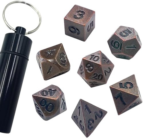 Bogoro 7 Stück DND Würfel Set, Würfelset, DND Dice Polyhedral Dice Set, Polyedrische Würfel Set für Dungeons and Dragons MTG RPG D&D D20, D12, D10, D%, D8, D6, D4