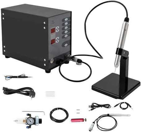 JINPRDAMZ Saldatrice automatica Pulse Spot Welder 220 V 300 W gioielli oro argento saldatrice ad arco a impulso Argon