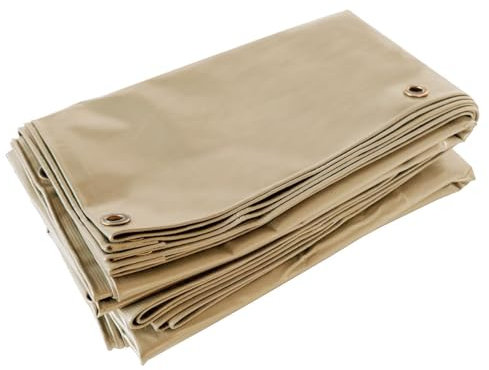 TECPLAST Bâche de Protection 3x5 m LP506MU Beige foncé - Garantie 5 Ans - Bâche PVC étanche - Résistance Anti-UV