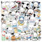 60 Stück Pacha Dog Aufkleber Auto Laptop Telefon Gitarre Skateboard Motorrad Fahrrad Pacha Stickers Set Vinyl Wasserdicht Aesthetic Aufkleber für Jugendliche Kinder Erwachsene