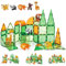 Pleafind Magnetische Bausteine-Kacheln-Spielzeug-Set 50PCS, STEM Educational Magnetic Tiles Toy für Kinder, Magnetic Construction Blocks, Geschenk für Jungen Mädchen, Alter 3 4 5 6 7+