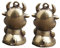 RORPOIR 2St Schlüsselanhänger car Keychain Kuh Mini-Kuhfigur chinesisches Sternzeichen Kuh-Dekor Schlüsselbund Mini-Ochsen-Desktop-Dekoration Tisch-Ochsen-Dekor Messing
