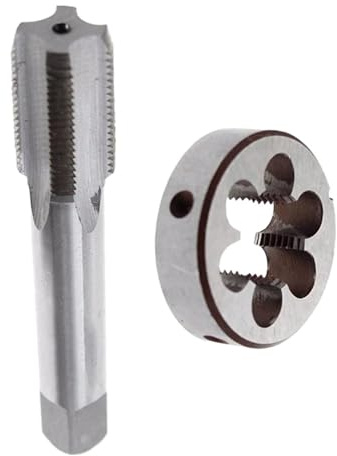 ZSjing Utensili Maschi a Mano 1 Set 14 mm X 1,25 LH Accessori e filiera Filettatura fine Maschi a Mano Sinistra M14 X 1,25 Parti di Ricambio