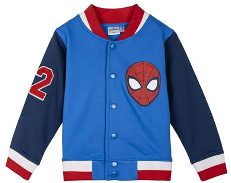 CERDÁ LIFE'S LITTLE MOMENTS Spiderman-Baseballjacke aus gebürsteter Baumwolle für Kinder und Jugendliche, blau, 6 Jahre