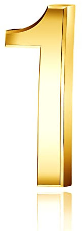 Lotsdonxia Self-Adhesive 3D Gold Numbers (0-9) for Addressing House, Apartment, Hotel, and Street Room Doors as Mailbox Stickers-1