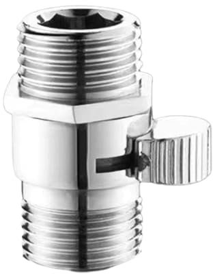 LEQUXXNR Valvola di Controllo del Flusso della doccetta in Rame for Accessori for Il Bagno, Il lavandino, Il Water, Il Bidet, i Sanitari, la valvola di Arresto dell'Acqua(Double External)