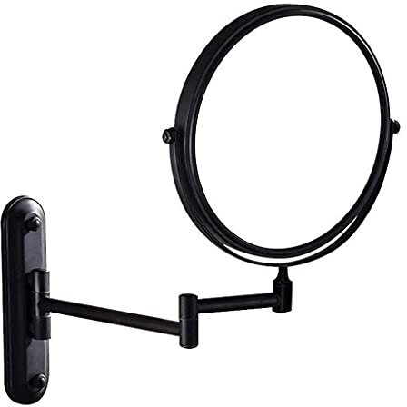 YIHANSS Kosmetikspiegel, Make-up-Spiegel, Wandmontage, Badezimmer, Vergrößerung, doppelseitiger Spiegel, 360° drehbar, drehbar, ausziehbarer Kosmetikspiegel/D/6
