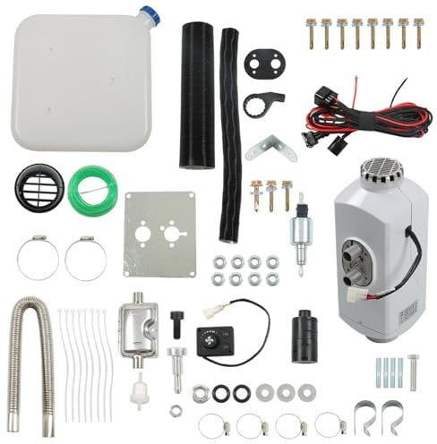 HALOYWB 12V Diesel Luft Heizung Schalldämpfer Kit Ersatz für RV Auto Bus Wohnmobil Boote