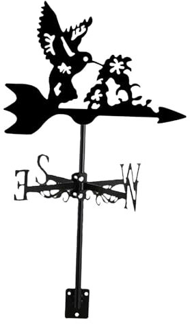 Wetterfahne aus Metall, Vintage-Fahne für Innenhof, Landhaus, Garten, Dekoration