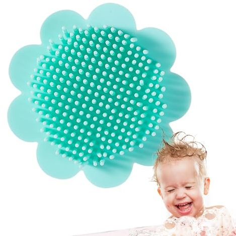 Gihioue Baby Kopfhaut, Cradle Cap Pinsel für Babys - Silikon Kopfhaar Massagebürste | Weiche Borsten Cradle Cap Scrubber für Mama, Kinder- und Kinderbetreuung