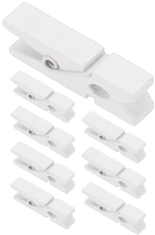 PATIKIL 0.7 * 3.5cm Wäscheklammern Holz, Kluppen, 50 Stück Bunte Holzklammern mit starker Griff Foto Clips zum Aufhängen von Bildern Kleidung Fotos Dekorative Bastelarbeiten, Weiß