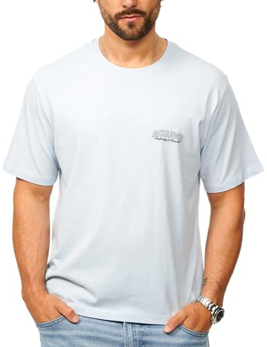 JACK & JONES Herren T-Shirt Infinity O-Neck Shirt Kurzarmshirt