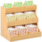LuLobtg Bamboo Tea Bag Organiser, 3 Tier Vertical Tea Caddy Holds up to 180, Countertop Teabag Storage for Home Office or Cafe, Kitchen Condiment Rack for Sugar Packets, Creamers Holder