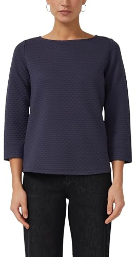 s.Oliver Jacquard-Sweatshirt im Relaxed Fit mit U-Boot-Ausschnitt