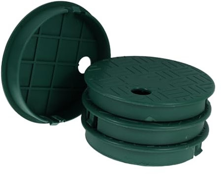 iplusmile 4stücke Bewässerungsventilkasten Grüne Runde Für Wasserventile Ventilkastenabdeckung Bewässerungssteuerventilabdeckung Sprinklerkastenabdeckung Wassersystem