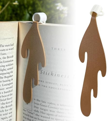 Funny Bookmark, Gifts for Bookworms Leather, Bookmark Reading, Coffee Accessories, Personalised, Magnetic Bookmark with Elastic Band, Sweet, Book Merch, Reading Gadgets, Gifts for Book Lovers