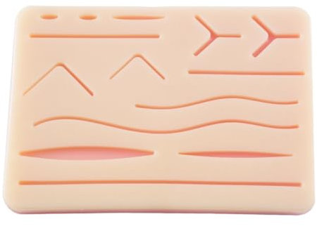 Suture Practice Pad, Suture Übungsbrett Silikon Nahtpads mit 3 Schichten vorgeschnittenen Wunden – Ideal für Medizinstudenten, Ärzte, suture practice kit, Tierärzte & Pflegekräfte