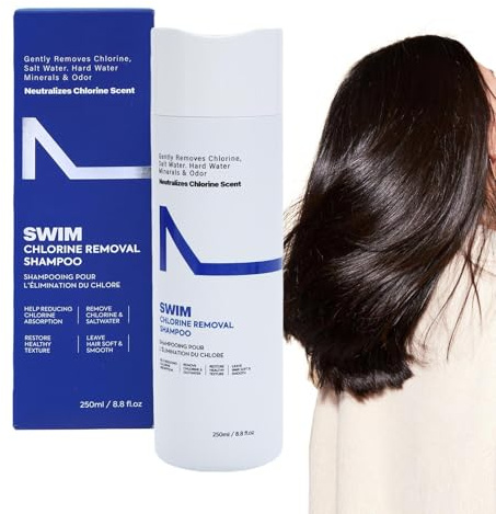 Chlorentfernung Shampoo - sanfte Reinigung nach Schwimmpflege | Everlastend Swim Anti-Lor-Veganer ideal für Schwimmer, tägliche Haarpflege und Poolkonsum