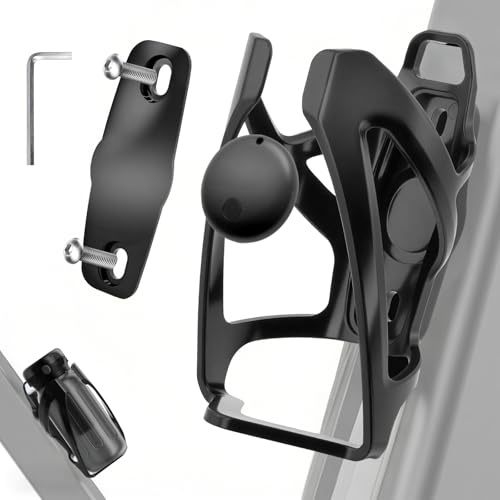 Smart Fahrrad Flaschenhalter mit integriertem Apple Find My Tracker, Bluetooth GPS Bike Tracker Halterung, Anti-Lost Wassflaschenhalter kompatibel mit iOS, 80dB Alarm, langlebig und leicht