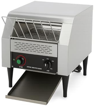 Toaster Convoyeur Professionnel CHR – Grille-Pain à Défilement Continu – Inox – 300°C – 1,34 kW – Usage Intensif
