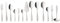 Villeroy & Boch 12-6394-9080 Arthur Brushed Cutlery Set, Stainless Steel, Metal, 27 x 11.6 x 27 cm, 68 Units