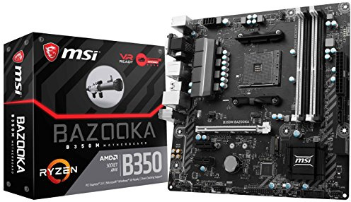 MSI AMD B350M BAZOOKA AM4 Ryzen MicroATX Motherboard