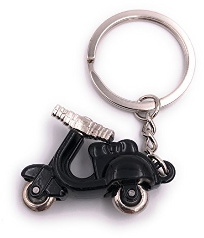 H-Customs Motorroller Roller schwarz Anhänger besonderer Schlüsselanhänger