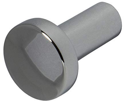 Gedotec Design Möbelgriff verchromt Möbelknopf Antik Schrankknopf für Schubladen - Sailor | Tür-Knopf Ø 20 mm | Möbel-Knauf rund für Schrank-Türen | 1 Stück - Schubladen-Knopf Vintage mit Schrauben