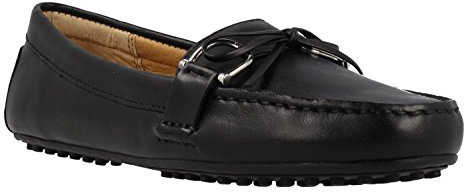 Lauren by Ralph Lauren Guida di Briley Nero Mocassini Black Leather 37