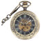 NEWOTE Mechanische Retro-Taschenuhr, Steampunk-Skelett, analog, selbstaufziehend, mit Geschenketui, Leuchtend, Mechanisch