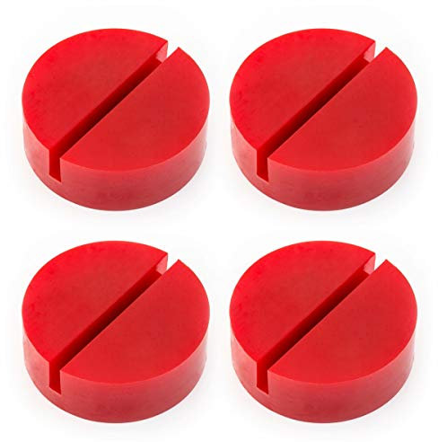 LST 4x Adapter für Wagenheberaufnahme Hebebühnen Gummi Block mit Nut kompatibel mit Audi Citroen Dacia Fiat Ford Hyundai Opel Peugeot Renault Seat Skoda VW