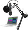Samson Q2U Handheld Dynamic XLR/USB Microphone with Knox Gear Boom Arm, Shock Mount, Pop Filter Bundle