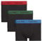 Calvin Klein Herren 3p Low Rise Trunk' Boxershorts, Schwarz (B-EDEN/VALLARTA BLUE/TEMPER WB BZP), Small (3er Pack)