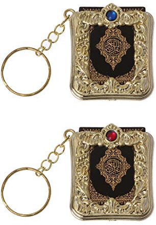 zrshygs Mini Ark Quran Buch Real Paper kann Arabisch lesen Der Koran Keychain Muslim Schmuck