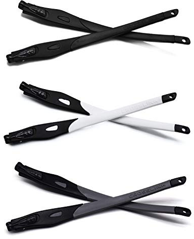 HKUCO Schwarz/Weiß/Grau Ersatzgläser Beine für Oakley Crosslink Rahmen für Brillen