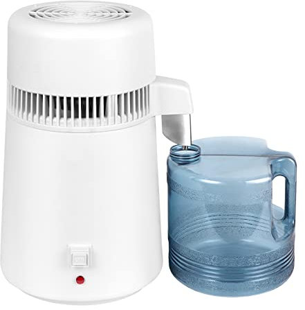 Snowtaros 750W Wasserdestilliergerät Wasserfilter, Profi Reines Wasser Distiller Filter, Wasser Distiller Purifier, Tragbar Wasser Destilliergerät mit Sammelkanne (A)